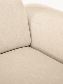 Canapé d'angle 3 places Melva, Tissu beige, larg. 239 x prof. 143 cm, méridienne à droite
