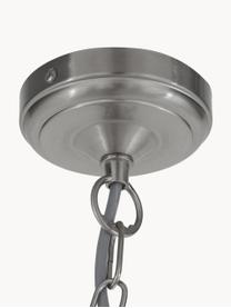 Grosser Kronleuchter Maypole, Baldachin: Stahl, gebürstet, Silberfarben, Ø 60 x H 50 cm