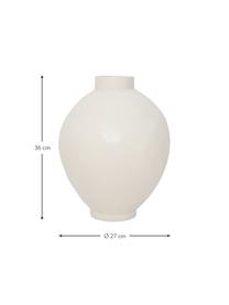 Vaso in gres bianco fatto a mano Hush, Gres, Bianco opaco, Ø 27 x Alt. 36 cm