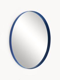 Miroir mural rond cadre en métal bleu Ivy, Bleu, Ø 55 x prof. 3 cm