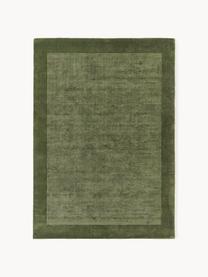 Tapis à poils ras Kari, 100 % polyester, certifié GRS, Tons verts, larg. 80 x long. 150 cm (taille XS)