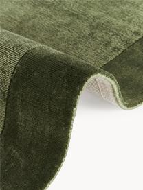 Laagpolig vloerkleed Kari, 100% polyester, GRS-gecertificeerd, Groentinten, B 80 x L 150 cm (maat XS)