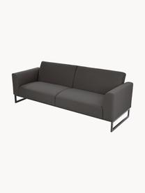 Schlafsofa Josephine (3-Sitzer), Bezug: 100% Polyester Der hochwe, Gestell: Massives Kiefernholz und , Füße: Metall, Webstoff Anthrazit, B 238 x T 85 cm