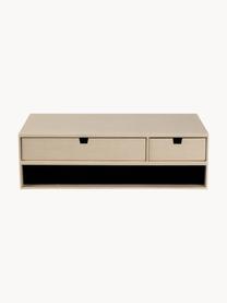 Supporto per monitor con cassetti Ted, Cartone rigido, Beige chiaro, Larg. 49 x Prof. 26 cm