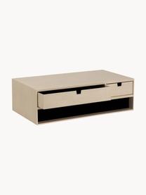 Supporto per monitor con cassetti Ted, Cartone rigido, Beige chiaro, Larg. 49 x Prof. 26 cm