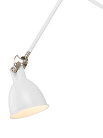 Verstelbare wandlamp House met stekker, Lampenkap: gecoat metaal, Wit, D 84 x H 18 cm