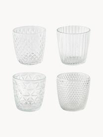 Teelichthalter Marilu aus Glas, 4er-Set, Glas, Transparent, Ø 8 x H 8 cm