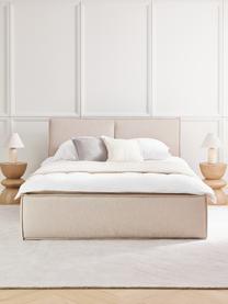 Čalouněná postel s úložným prostorem Dream, Béžová, Š 200 cm, D 200 cm