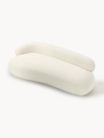 Teddy-Sofa Alba (3-Sitzer), Bezug: Teddy (100% Polyester) De, Gestell: Massives Fichtenholz, Bir, Teddy Off White, B 235 x T 114 cm, Rückenlehne links