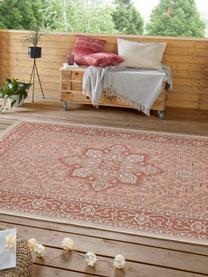 In- & Outdoor-Teppich Anjara im Vintage Style, 100% Polypropylen, Terrakottarot, Beige, B 200 x L 290 cm (Größe L)