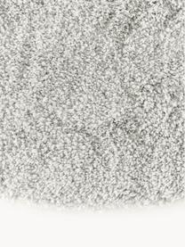 Flauschiger runder Hochflor-Teppich Leighton, Flor: Mikrofaser (100 % Polyest, Hellgrau, Ø 150 cm (Grösse M)
