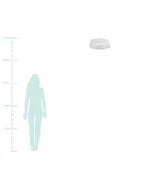 Lampa sufitowa Kami, Klosz: biały Dyfuzor: biały, Ø 45 x W 12 cm