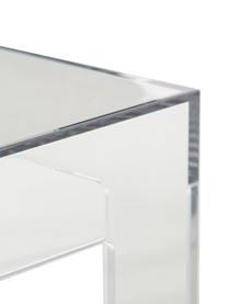 Tavolino trasparente Jolly, Policarbonato, Trasparente, Larg. 40 x Alt. 40 cm