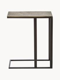 Odkládací stolek v industriálním stylu Edge, Mosazná, černá, Š 43 cm, V 52 cm