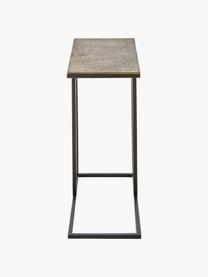 Odkládací stolek v industriálním stylu Edge, Mosazná, černá, Š 43 cm, V 52 cm