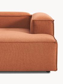 Modulares Ecksofa Lennon, Bezug: 100 % Polyester Der strap, Gestell: Massives Kiefernholz, Spe, Webstoff Terrakotta, B 327 x T 180 cm, Eckteil links