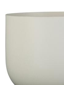 Ensemble de cache-pots en métal Courba, 2 élém., Métal, enduit, Blanc, taupe, Lot de différentes tailles