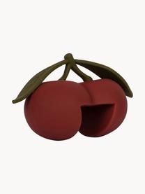 Fermaporta Cherry, Silicone, Rosso vino, verde scuro, Larg. 7 x Alt. 11 cm