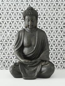 Decoratief object Buddha, Kunststof, Zwartbruin, B 26 cm x H 40 cm