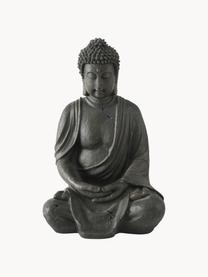 Decoratief object Buddha, Kunststof, Zwartbruin, B 26 cm x H 40 cm