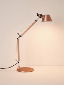 Lampa na psací stůl Tolomeo Micro, Metalická růžová, Š 43 cm, V 37 cm