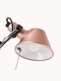 Lampe de bureau orientable Tolomeo Micro, Rose avec finition métallique, larg. 45 x haut. 37-73 cm