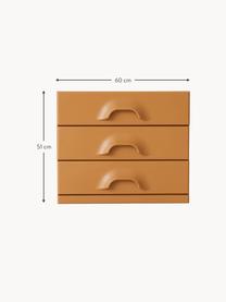 Nachttisch Ginger Orange, Mitteldichte Holzfaserplatte (MDF), Hellbraun, B 60 x H 51 cm