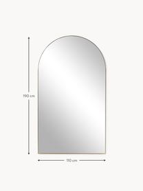 Grosser Anlehnspiegel Finley, Rahmen: Metall, beschichtet, Rückseite: Mitteldichte Holzfaserpla, Spiegelfläche: Spiegelglas, Goldfarben, B 110 x H 190 cm