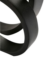 Pieza decorativa Ring, Aluminio recubierto, Negro, An 14 x Al 14 cm