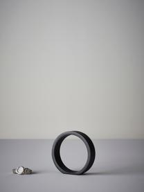 Decoratief object ring, Gecoat aluminium, Zwart, 14 x 14 cm