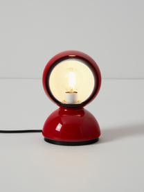 Kleine tafellamp Eclisse, Lampenkap: polycarbonaat, technopoly, Frame: gecoat staal, Rood, Ø 12 x H 18 cm
