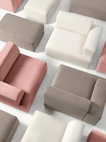 XL-Ecksofa Melva, Bezug: 100 % Polyester Der strap, Gestell: Massives Kiefern- und Fic, Webstoff Taupe, B 339 x T 339 cm