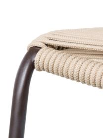 Sillas de jardín Sature, 2 uds., Estructura: acero inoxidable, recubie, Beige, An 53 x F 53 cm