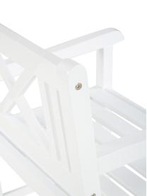 Chaise de jardin en bois Rosenborg, Bois d'acajou, laqué, Blanc, larg. 59 x haut. 89 cm