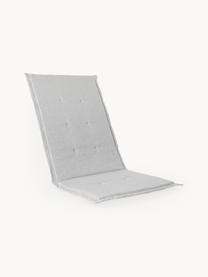 Poduszka na krzesło z oparciem Ortun, Tapicerka: 100% polipropylen, Jasny szary, S 50 x D 123 cm