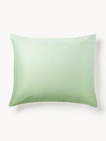 Funda de almohada de satén Jania, Tonos verdes, An 45 x L 110 cm
