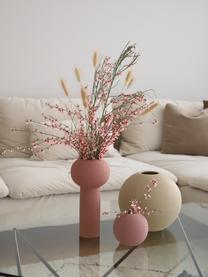 Ručně vyrobená kulatá váza Ball, Keramika, Starorůžová, Ø 20 cm, V 20 cm