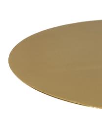 Bijzettafels Zelda van metaal, 2-delig, Frame: gepoedercoat metaal, Goudkleurig, zwart, Set met verschillende formaten