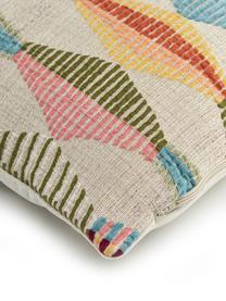 Kussenhoes Ipanema met gekleurd patroon, Beige, multicolour, 40 x 60 cm