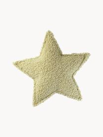 Coussin moelleux en peluche Star, Vert clair, larg. 37 cm x long. 40 cm