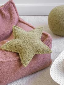 Coussin moelleux en peluche Star, Vert clair, larg. 37 cm x long. 40 cm