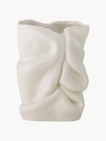 Vase Fabrice, H 22 cm, Steingut, Off White, B 16 x H 22 cm