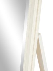 Specchio da terra con cornice in legno Lambeth, Cornice: legno di paulownia, polir, Superficie dello specchio: lastra di vetro, Bianco, Larg. 46 x Alt. 179 cm