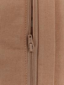 Housse de coussin 45x45 en coton brun Blaki, 100 % coton, Brun, larg. 45 x long. 45 cm