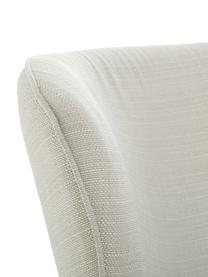 Chaise rembourrée classique Cleo, Tissu blanc crème