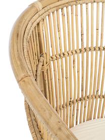 Rotan stoel Consuelo met stoelkussen, Geweven stof beige, lichtbruin, B 68 x H 82 cm