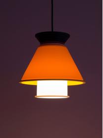 Lámpara de techo pequeña CL2, Pantalla: silicona, plástico, Cable: plástico, Naranja, negro, blanco, Ø 21 x Al 20 cm