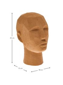 Oggetto decorativo Head, Terracotta, Terracotta, Larg. 18 x Alt. 25 cm