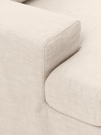 Modulares Sofa Russell (4-Sitzer) mit abnehmbaren Bezügen, Bezug: 100% Baumwolle Der strapa, Gestell: Massives Kiefernholz, Spe, Webstoff Hellbeige, B 309 x T 103 cm