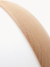 Plafonnier/applique moderne Sfera, Blanc, bois clair, larg. 15 x prof. 20 cm